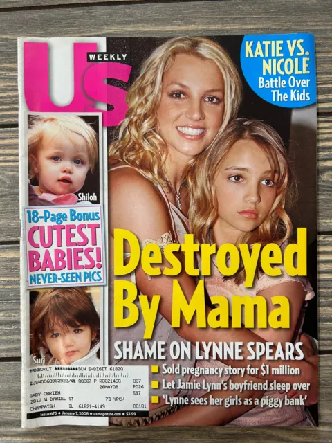 US WEEKLY MAGAZINE January 7, 2008 BRITNEY & JAMIE LYNN SPEARS