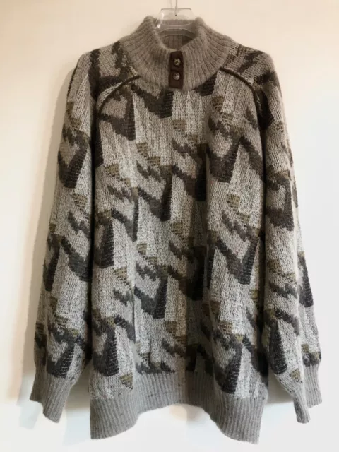 Maglione vintage in lana oversize unisex anni '80-'90 nuovo