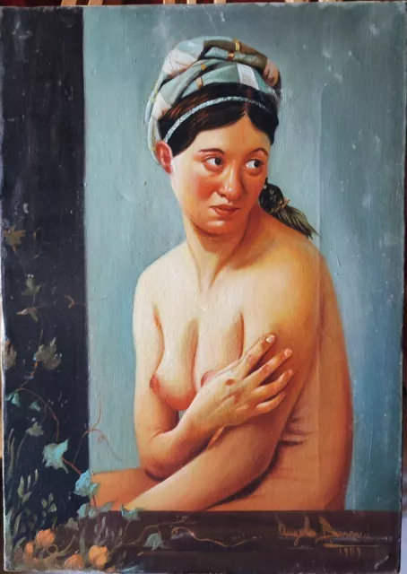 quadro nudo di donna Olio Su Tela