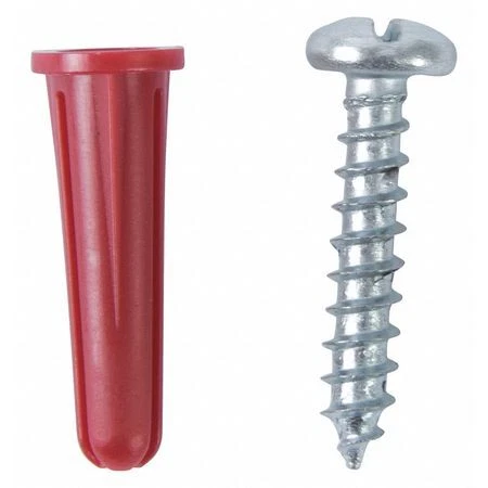 Gardner Bender Ap4-K100 Plastic Conical Anchor,1/4 X 1",Pk100