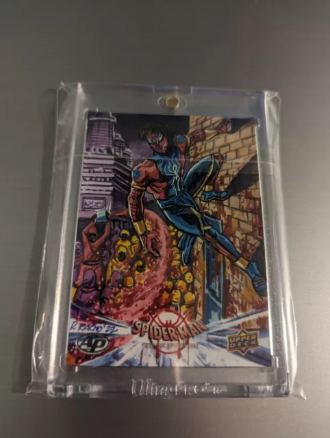 2021 Upper Deck Marvel Spider-Man Into The Spider-verse Sketch Card