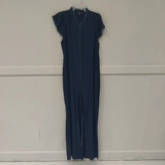 Brand New Splendid Women's Denim Jumpsuit Belted (Missing Belt) Size M B205