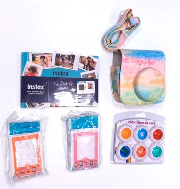 fujifilm instax acessories set (Case, Photo Holders, Photo Book, Lense Colors)