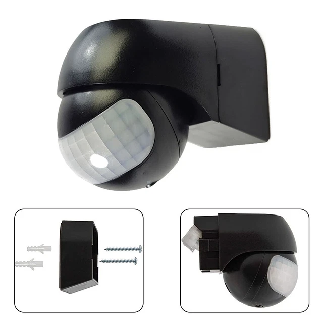 Rilevatore di movimento per sensore di luce campeggi montaggio a parete 110-220 V 180°