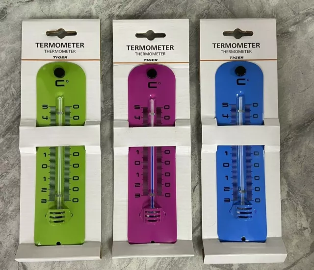 Wall Thermometer Indoor Outdoor Temperature Garden Home Office Hang New