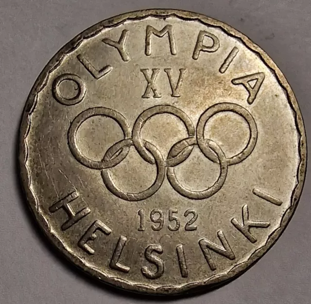 Finnland Münze Silber 500 Markkaa 1952 XV Olympiade Helsinki KM35