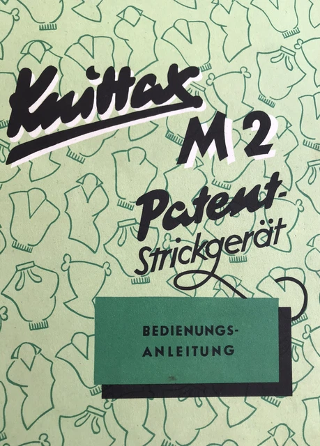 Knittax M2 Bedienungsanleitung Vintage Heft