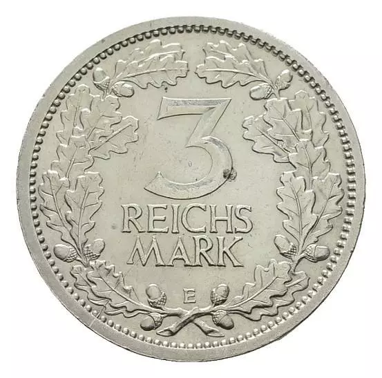 Linnartz WEIMAR 3 Reichsmark 1931 E Vorzüglich -Stempelglanz