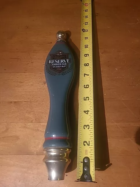 Vintage Beer Tap Handle - Miller - Reserve - Amber Ale - Ceramic 12 Inches Rare