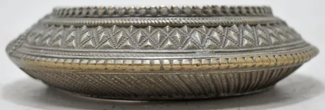 Antik Messing Tribal Groß Armband Schmuck Original Sehr Fein Graviert 3