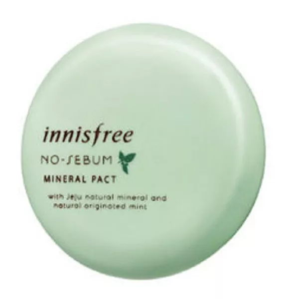 INNISFREE No Sebum Mineral Pact 8.5g Oil Control Translucent Powder Korea