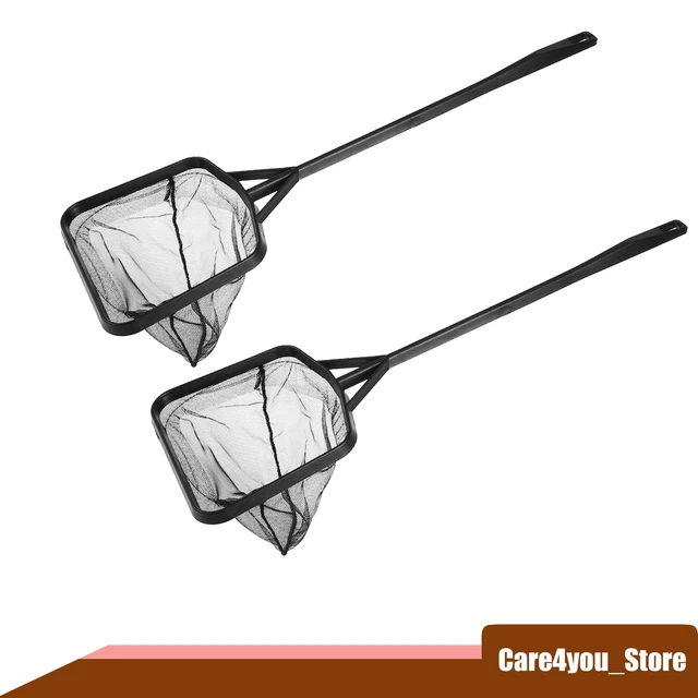 2Pcs Aquarium Fish Net Fish Tank Accessories Small Fish Fine Net 42.5x13.5cm