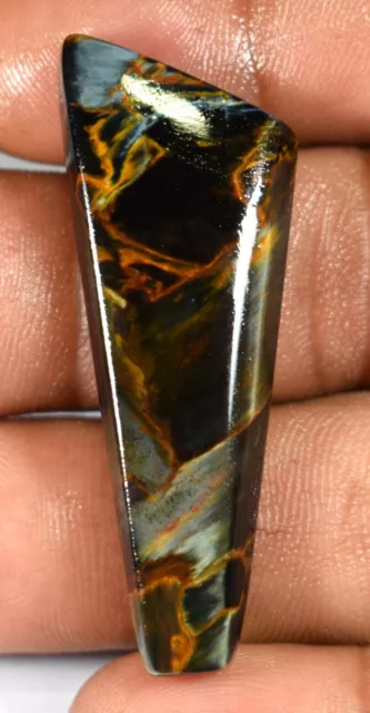 32.75 CT. 100% Natural Golden Pietersite Fancy Cabochon Loose Gemstone MO01-30