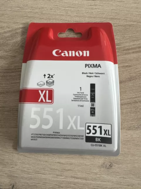 Canon Pixma 551XL Black Printer Ink Cartridge CLI-551 XL MG5450 & MG6350 Printer