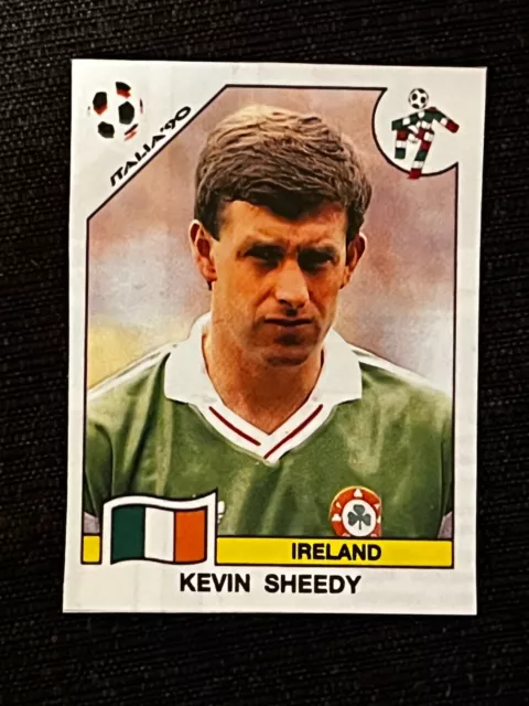 Sticker Panini World Cup Italy 90 Kevin Sheedy Ireland # 434 Recup Removed