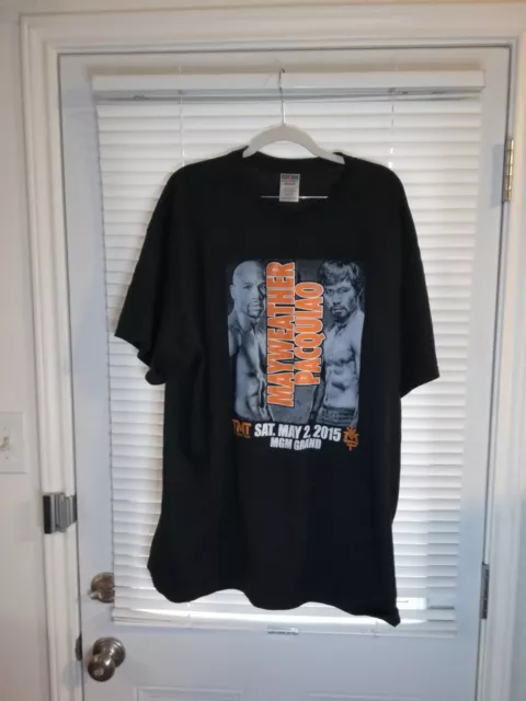 2015 Mayweather vs Pacquiao Mens Size 2Xl Mega Fight Las Vegas Boxing Shirt