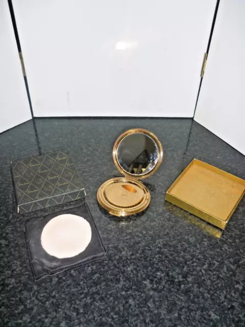 Vintage Stratton Boxed Powder Compact 1960s 70s