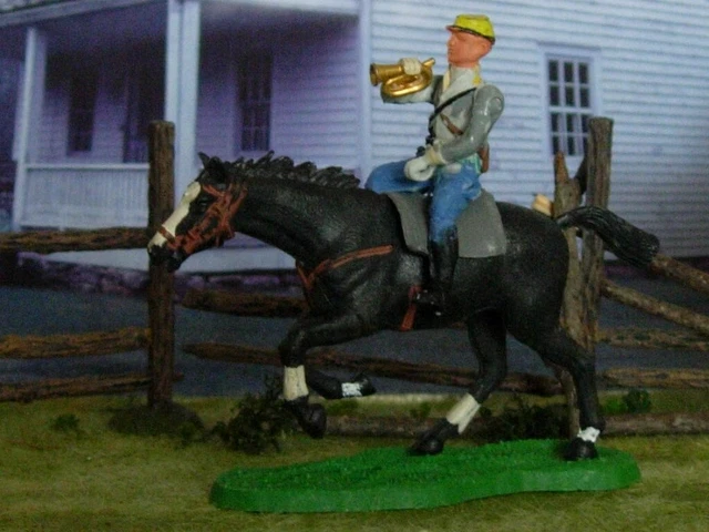 ACW Civil war Britains Swoppets vintage rare Reb Cavalry Bugler Mint fits Conte ACW Civil war Britains Swoppets vintage rare Reb Cavalry Bugler Mint fits Conte