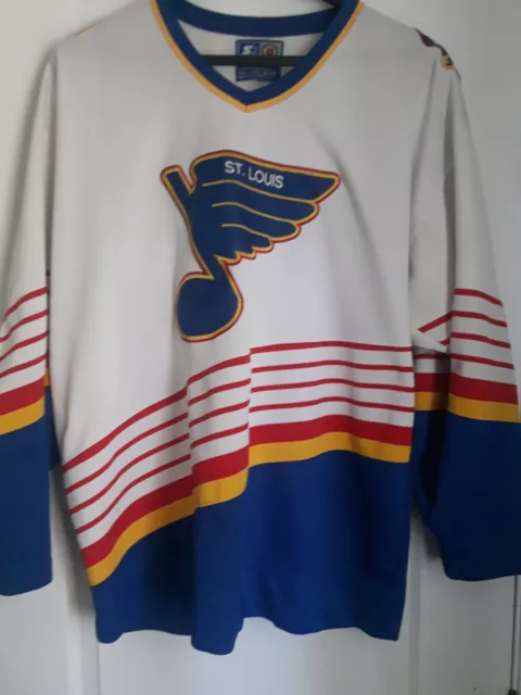 Rare VTG STARTER St. Louis Blues NHL Hockey Plain Blank No Name