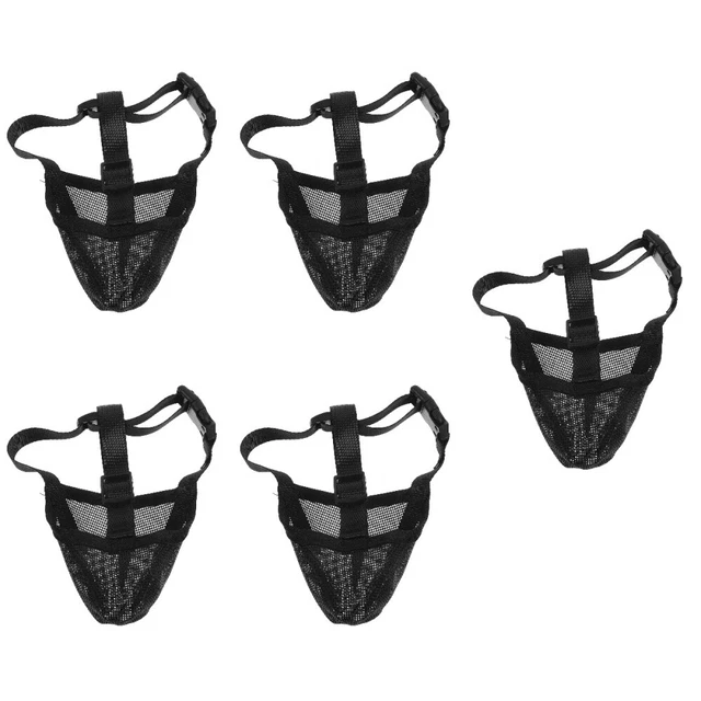 5pcs museau de chien de compagnie de compagnie pratique sans aboiement de chien
