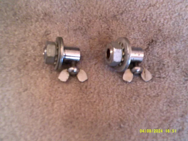 (2) Vintage Ludwig Floor Tom Leg Mounts, Downbeat & Club Date Series, 1960s !