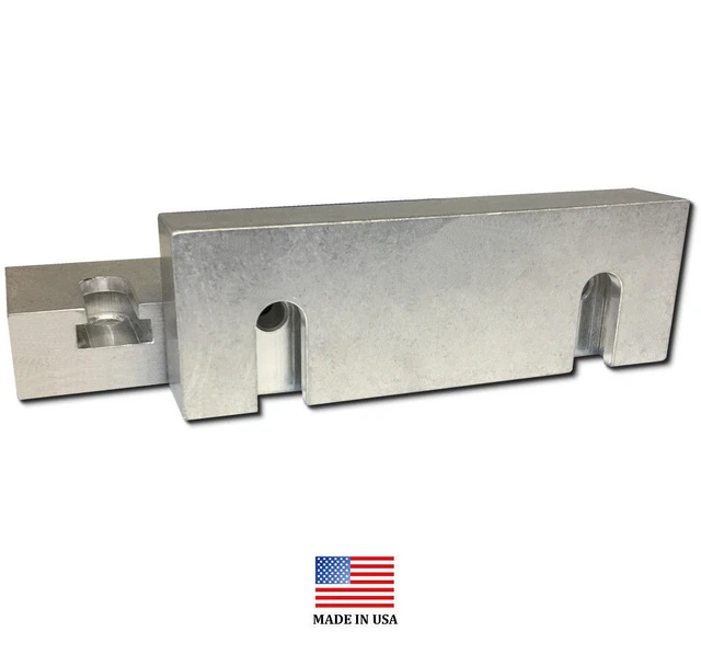6 X 4 X 1 Inch Aluminum Machinable Soft Jaws – Set Of 2, 6061 Hard Anodized, For Kurt 6-Inch Vises & CNC Mills