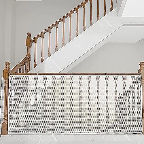 Baby Railing Net Stair Safety Net Banister Mesh Guard Child Proof Balcony White