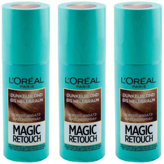 Loreal Magique Retouch Blond Châtaigne Jusqu'À Marron Clair 3 X 75ml Approche