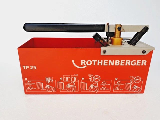 ROTHENBERGER TP25 Idrostatica Test Pompa 25 BAR / 363 Psi, Hydra per Testare
