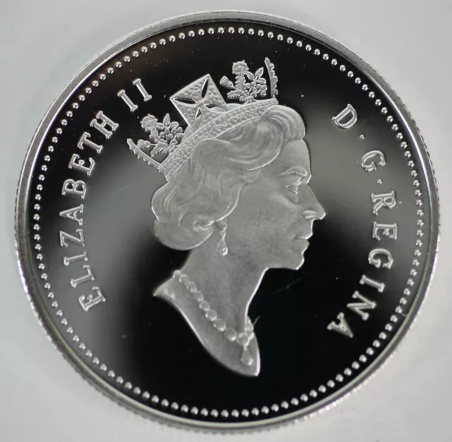 2003 Canada 50 Cents Proof Silver Heavy Cameo Half Dollar Coin 2