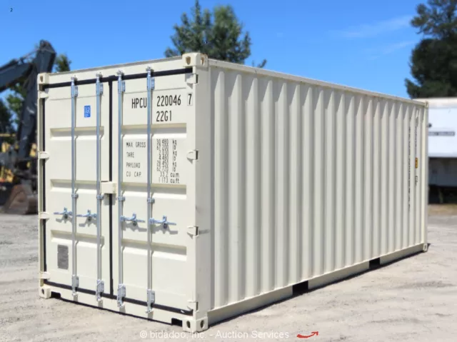 2023 20' Shipping Storage Container Conex Fork Pockets 67,200 LB bidadoo -New