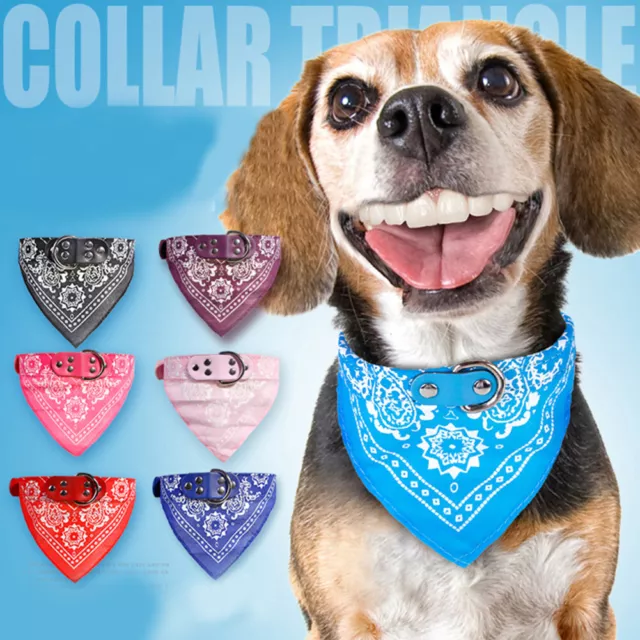 Regulable Mascota Collar de Perro Pañuelo Triángulo Gato Cachorro Babero Sa <