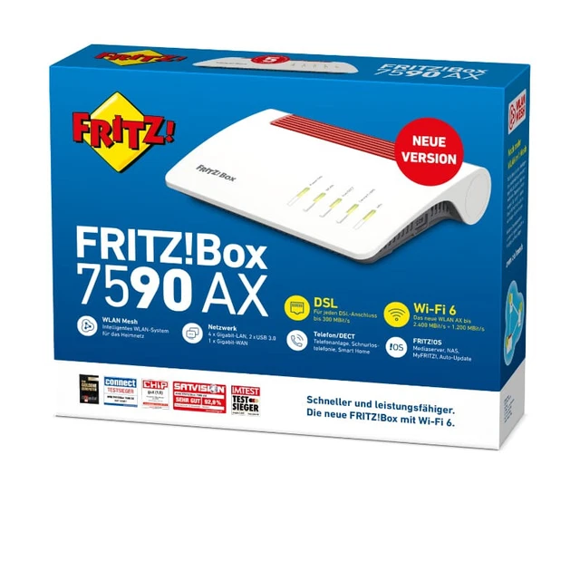 AVM FRITZ!Box 7590 AX Ethernet-Anschluss - Weiß (20002998)