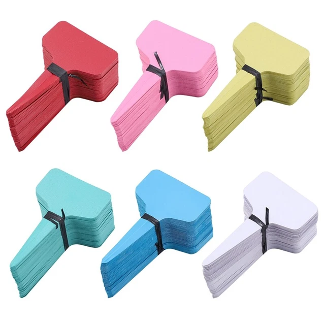 100pcs Garden Plant Labels Plastic Sign Tags Nursery Markers Flower Pots Mark