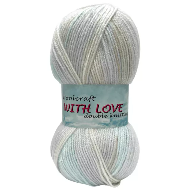 Woolcraft WITH LOVE DK Double Knitting Wool / Yarn 100g 617 Ocean