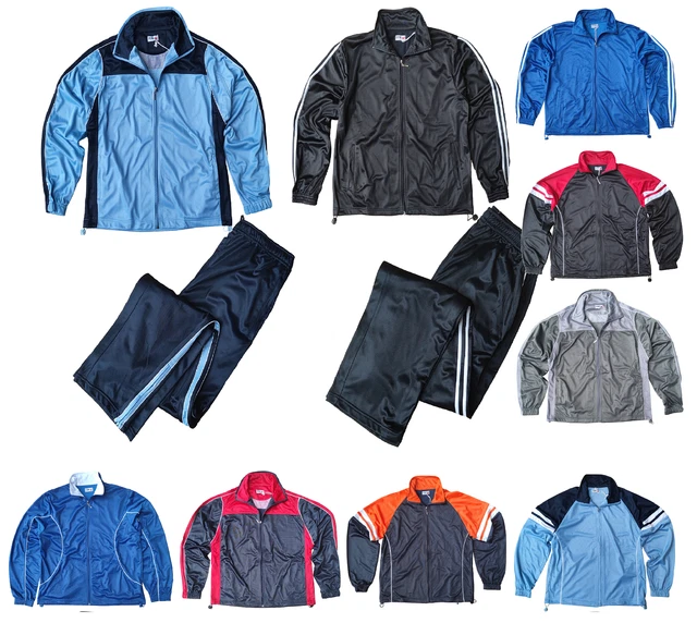 Tuta uomo invernale acetata felpata relax palestra sport zip allenamento running