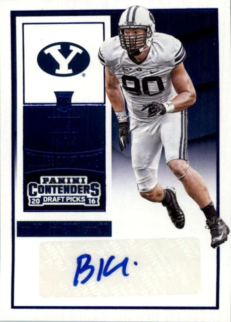 2016 Contenders Draft Picks College Draft Ticket Blue Foil #284 Bronson Kaufusi