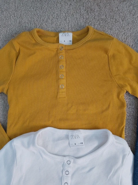 ALL ZARA Girls Bundle Age 6 Years Winter Long Sleeved Top Skinny Jeans 3
