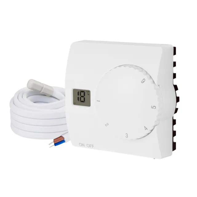 Digital Montage Apparent Thermostat Régulateur de Température Chauffage 230V