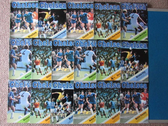 CHELSEA HOME PROGRAMMES 1980/81 Joblot of 17 - All Listed £11.99 ...