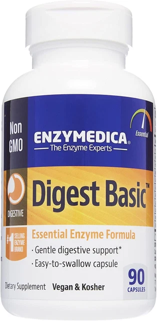 Digest Basic, Essential Enzyme Formula, Gentle Meal Digestion, Reduces Gas and B