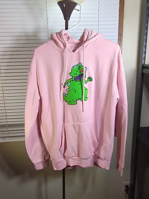 NICKELODEON REPTAR RUGRATS Dinosaur Pink Hoodie NWT Size Medium