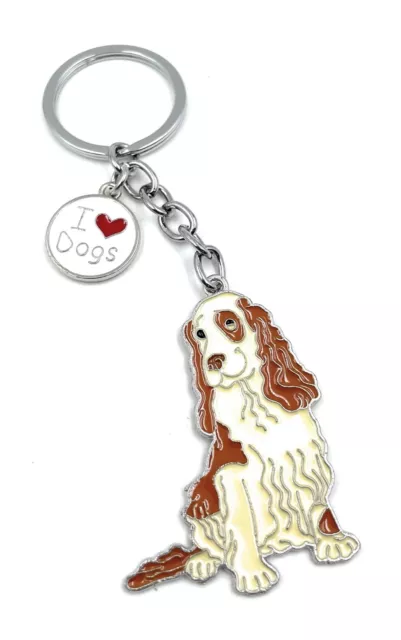 Cocker Spaniel Dog Key Ring Made of Metal Lucky Charm Multicolour