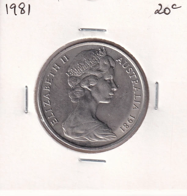 AUSTRALIAN 1981 20 Cent Coin Looks Unc In 2X2 Holder EUR 3,03 PicClick FR