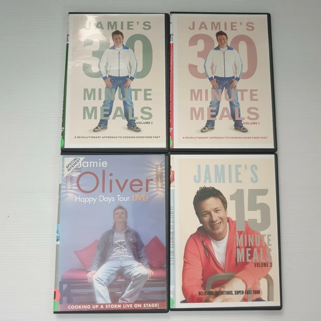JAMIE OLIVER DVD Bundle 30 Minute Meals Season Vol 1 & 2 15 minute meals Reg 4 $25.76 - PicClick AU