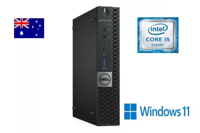 DELL OPTIPLEX 7050 MINI, CORE i5 7500T 8GB 256GB SSD, WINDOWS 11 DESKTOP