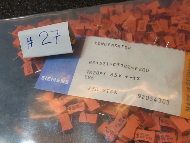 Durchführungs-Kondensator von Siemens B85121, 0.025 µF / 250 V~ / 350 V- / 16 A Durchführungs-Kondensator von Siemens B85121, 0.025 µF / 250 V~ / 350 V- / 16 A