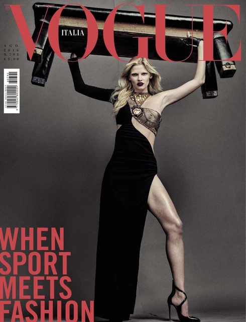 VOGUE MAGAZINE ITALIA August 2017 LARA STONE by HARLEY WEIR Hedi
