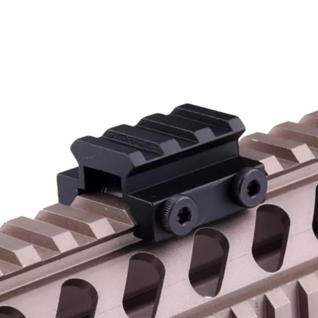 MINI 1/2" 3 Slot Low Riser WEAVER PICATINNY Rifle Base Scope 20mm Mount Rail BY 2