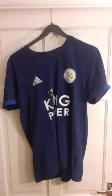 Leicester City Football Club Training Shirt Adidas Size Mens Large- Preloved